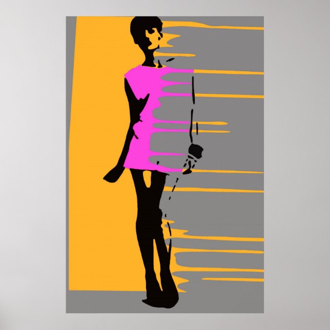 'Graffiti Fashion Art Poster' Poster (Front)