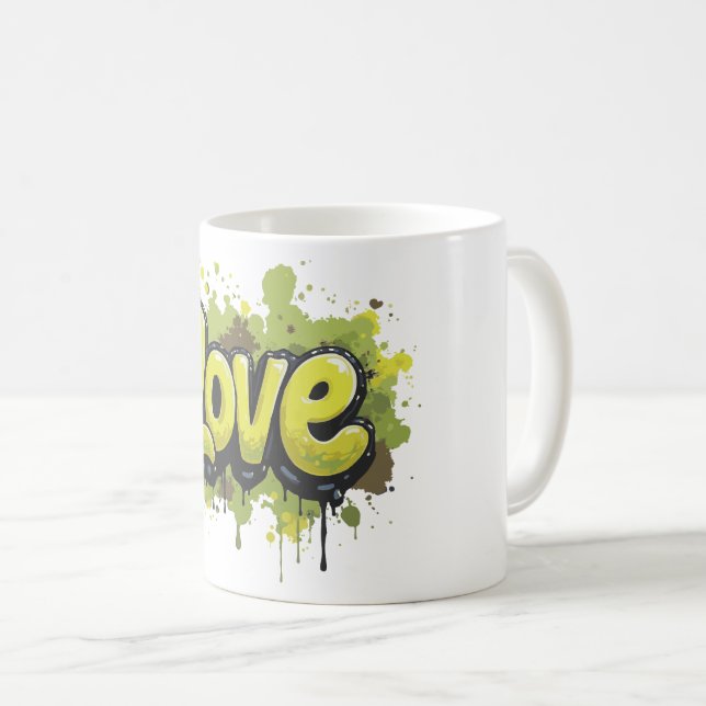 Graffiti Field of Endless Love Coffee Mug (Front Right)