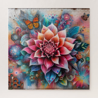Graffiti Flower Jigsaw Puzzle