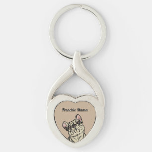 Graffiti French bulldog Key Ring