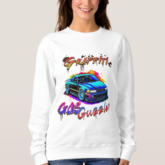 GRAFFITI GAS GUZZLER - DRIFT CAR SWEATSHIRT (Front)