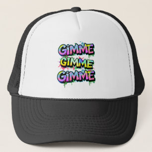Graffiti Gimme Typography Trucker Hat