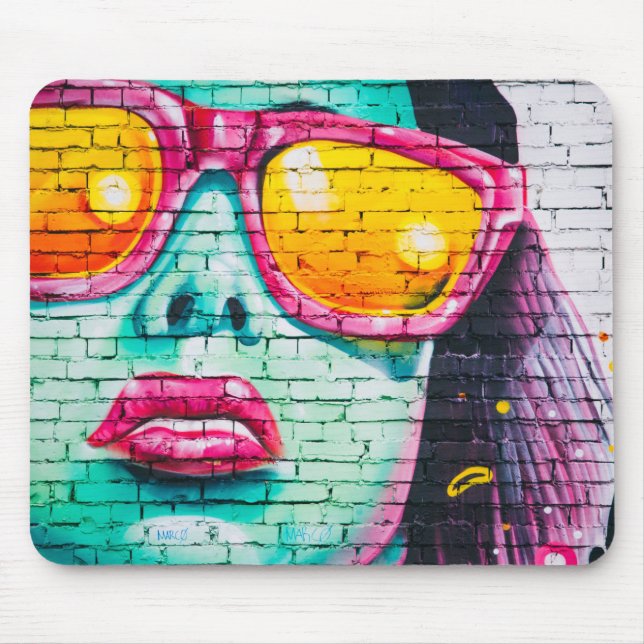Graffiti girl mousepad (Front)
