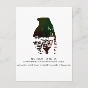 Graffiti Grenade Postcard