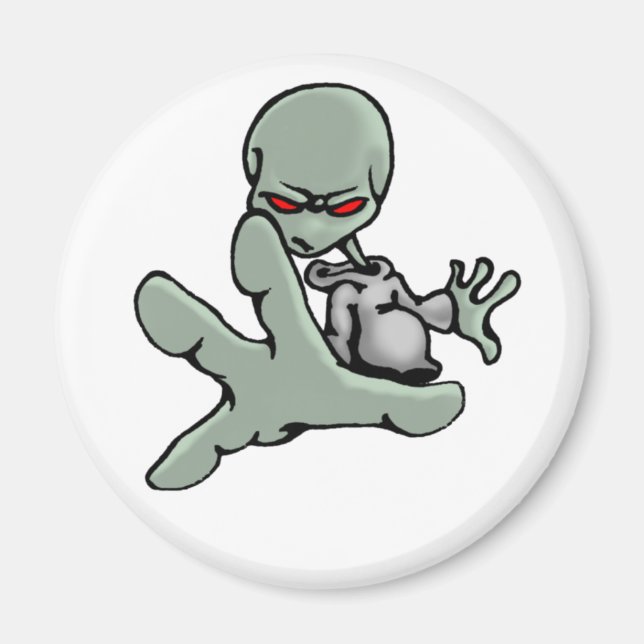 Graffiti Grey Alien - Magnet (Front)