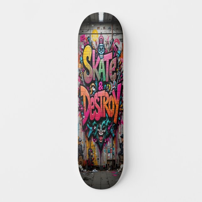 Graffiti Grind Deck Edition 1 Skateboard (Front)