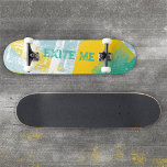 Graffiti Grunge Yellow Turquoise Urban Skateboard<br><div class="desc">This bold graffiti-style deck blends bright yellow and turquoise with edgy grunge textures for a fierce, urban vibe. Perfect for skaters who want energy, colour, and attitude in every ride. Personalise the text, fonts, and colours to reflect your unique style. Explore the full matching collection for more standout designs. Add...</div>