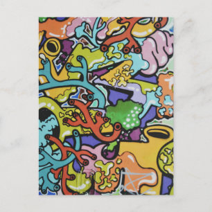 graffiti guts postcard