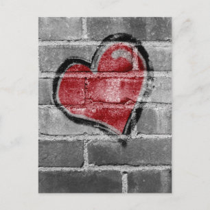 Graffiti Heart Postcard
