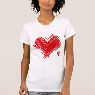 "Graffiti Heart T-Shirt - Urban Love Tee"