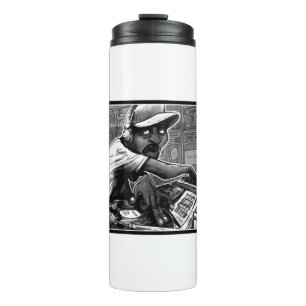 Graffiti Hip Hop Turntable Thermal Tumbler