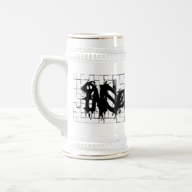 Graffiti Insomniacs Collage Beer Stein (Left)