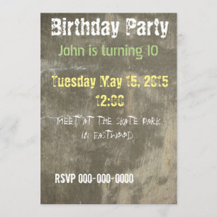 Graffiti Invitation