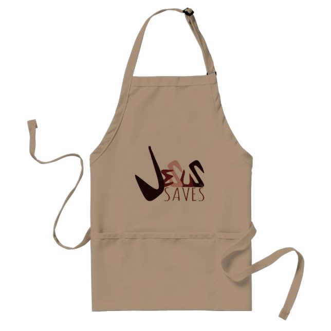 GRAFFITI JESUS SAVES in red Standard Apron (Front)