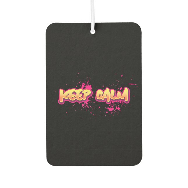 Graffiti KEEP CALM Air Freshener – Bold Street Art (Front)