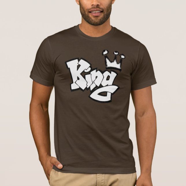 Graffiti King with Crown T-Shirt (Front)