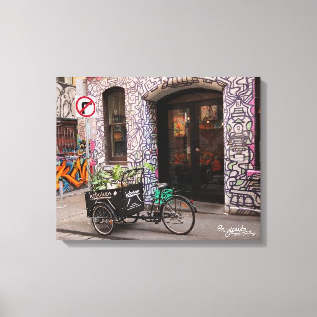 Graffiti Laneway Wrapped Canvas Print (Front)