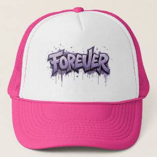 Graffiti Lavender Infinity "FOREVER" Trucker Hat