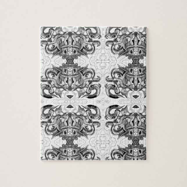 Graffiti Letters Puzzle (Vertical)