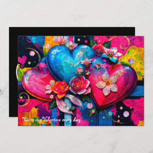 [Graffiti  Love} Goth Grunge Valentines Day Card