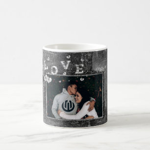Graffiti Love Grunge   Simple Faux Crystal Photo Coffee Mug