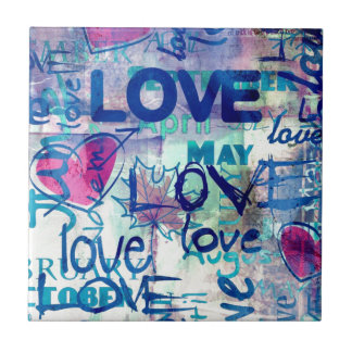 Graffiti Love Tile