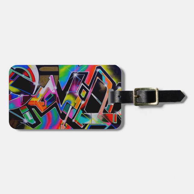 Graffiti luggage tag (Front Horizontal)