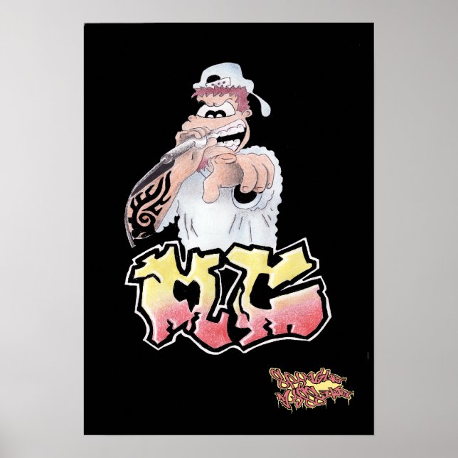 GRAFFITI M C CARTOON print/poster Poster (Front)
