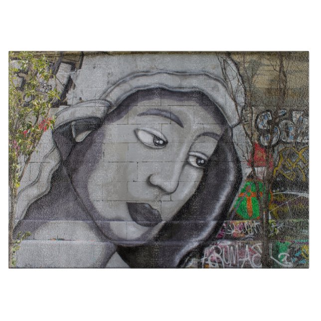 Graffiti Maria Cutting Board (Front)
