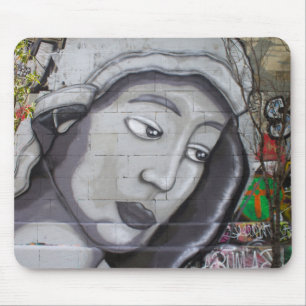 Graffiti Maria Mouse Pad