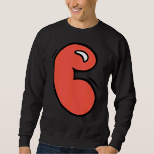 Graffiti Monogram Letter C In Cute Chubby Bubblest Sweatshirt