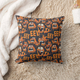 Graffiti Monster Eek Black Halloween (2) Cushion