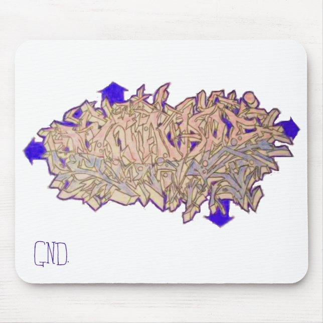 Graffiti Mouse Pad (Front)