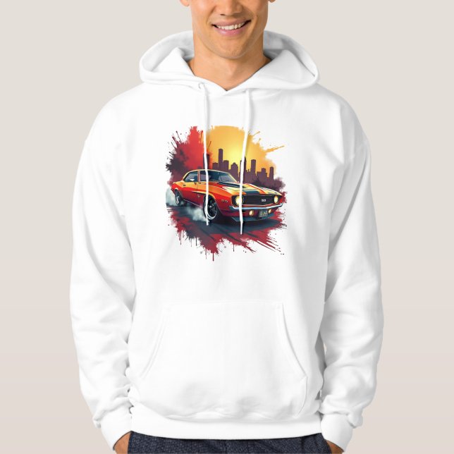 Graffiti Muscle Car Hoodie (Front)