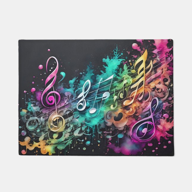 graffiti music doormat (Front)