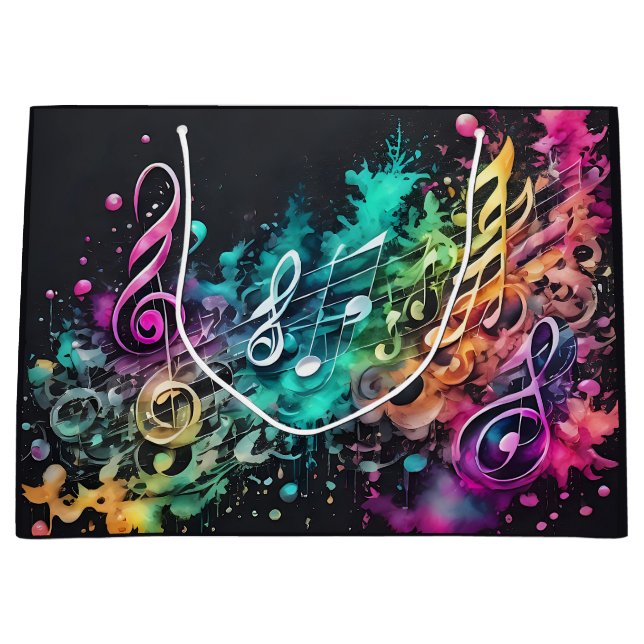 graffiti music large gift bag (Front)