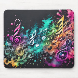 graffiti music mouse pad