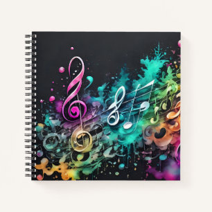 graffiti music notebook