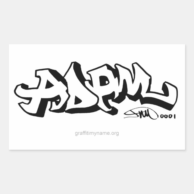 Graffiti My Name Stickers (Front)