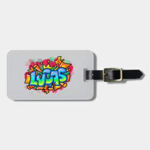Graffiti Name Luggage Tag