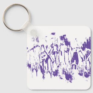 Graffiti Nextday Grunge Brush Abstract Typography Key Ring