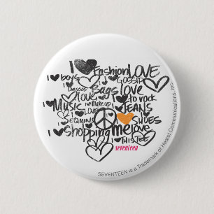Graffiti Orange 6 Cm Round Badge