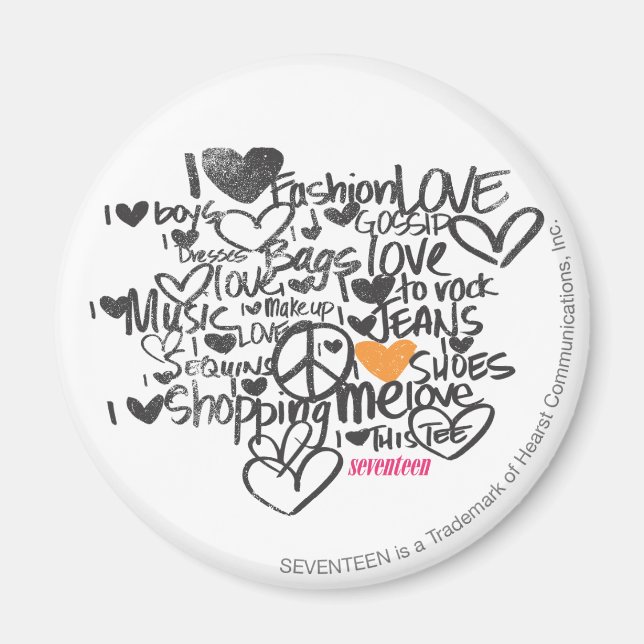 Graffiti Orange Magnet (Front)