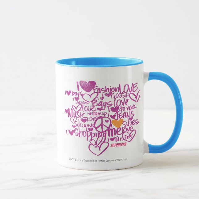 Graffiti Orange/Purple Mug (Right)