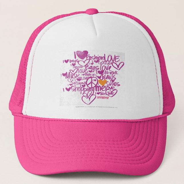 Graffiti Orange/Purple Trucker Hat (Front)