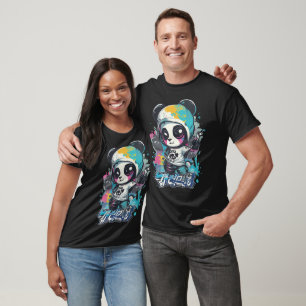 Graffiti Panda cool design T-Shirt