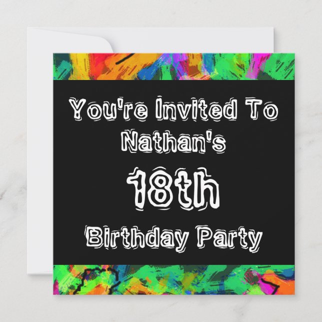 Graffiti ~ Party Invitation (Front)