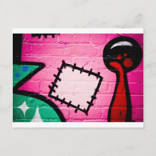 Graffiti Patch and Lolly. Postcard