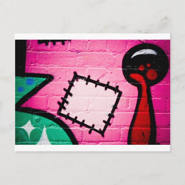Graffiti Patch and Lolly. Postcard (Front)