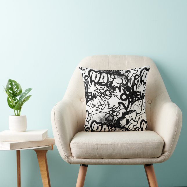 Graffiti Pattern  Cushion (Chair)